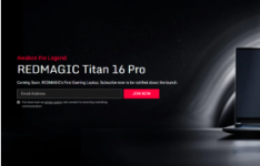 红魔Titan 16 Pro Gaming笔记本电脑的全球发布预告