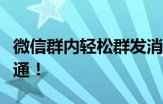 微信群内轻松群发消息，掌握这一技巧高效沟通！