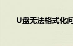 U盘无法格式化问题解析与修复方法