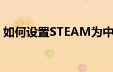 如何设置STEAM为中文界面？详细步骤教程