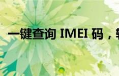 一键查询 IMEI 码，轻松了解你的设备信息