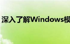 深入了解Windows模块：功能、作用与优化