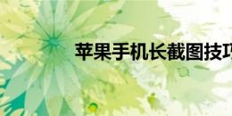 苹果手机长截图技巧全解析